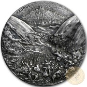 Niue Island EXODUS series BIBLICAL Silver coin $2 High relief 2015 Antique finish 2 oz